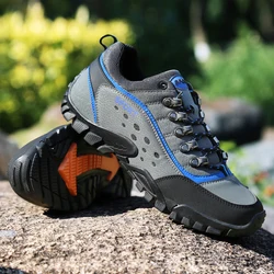 Competitive Price PU Leather Outdoor Hiking Shoes Men 11