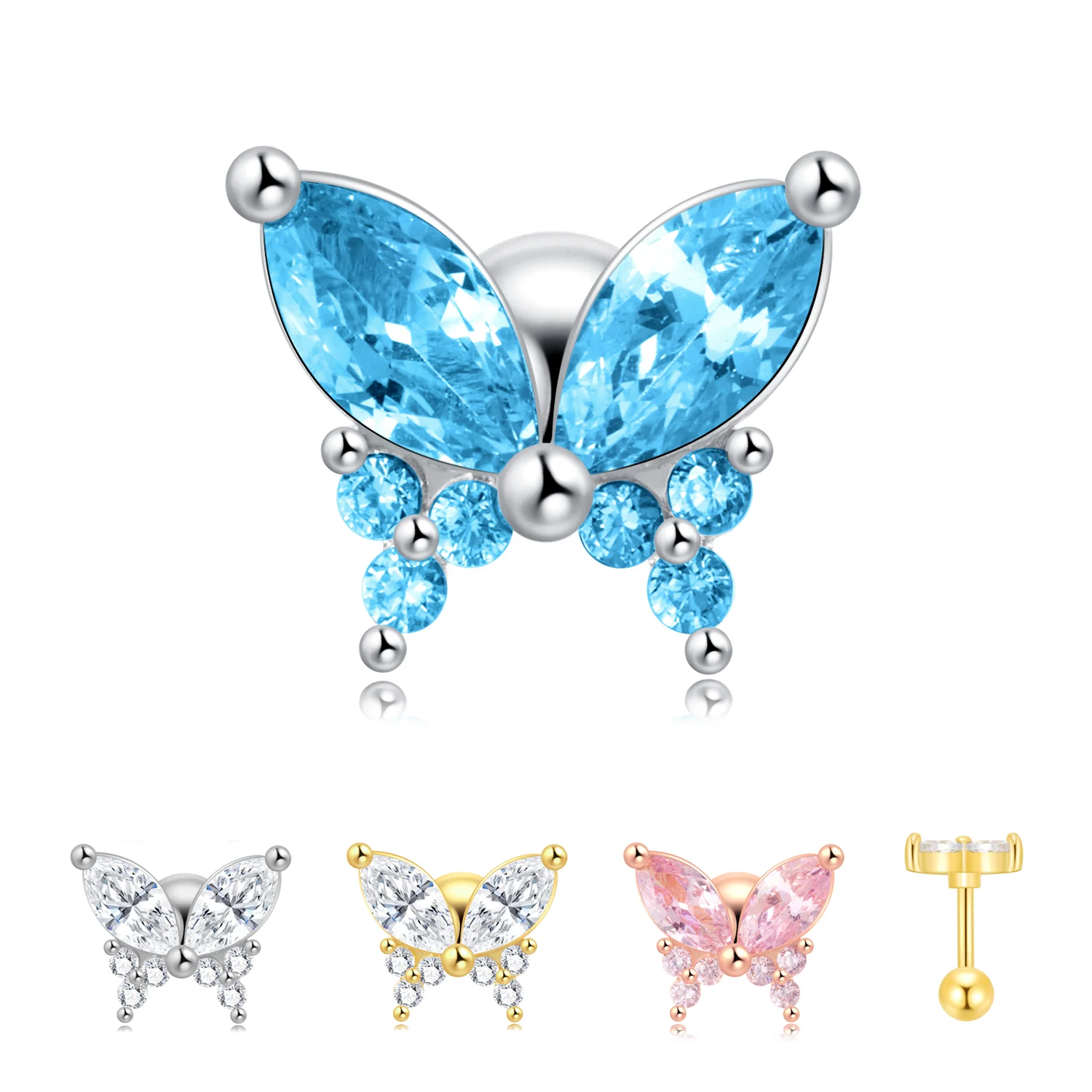 Ear Cuff Clip Earrings Fine Jewelry Gold on Rhinestone Free Shipping Stainless Steel Luxury Hoop Huggie Drop Cat Flower Women