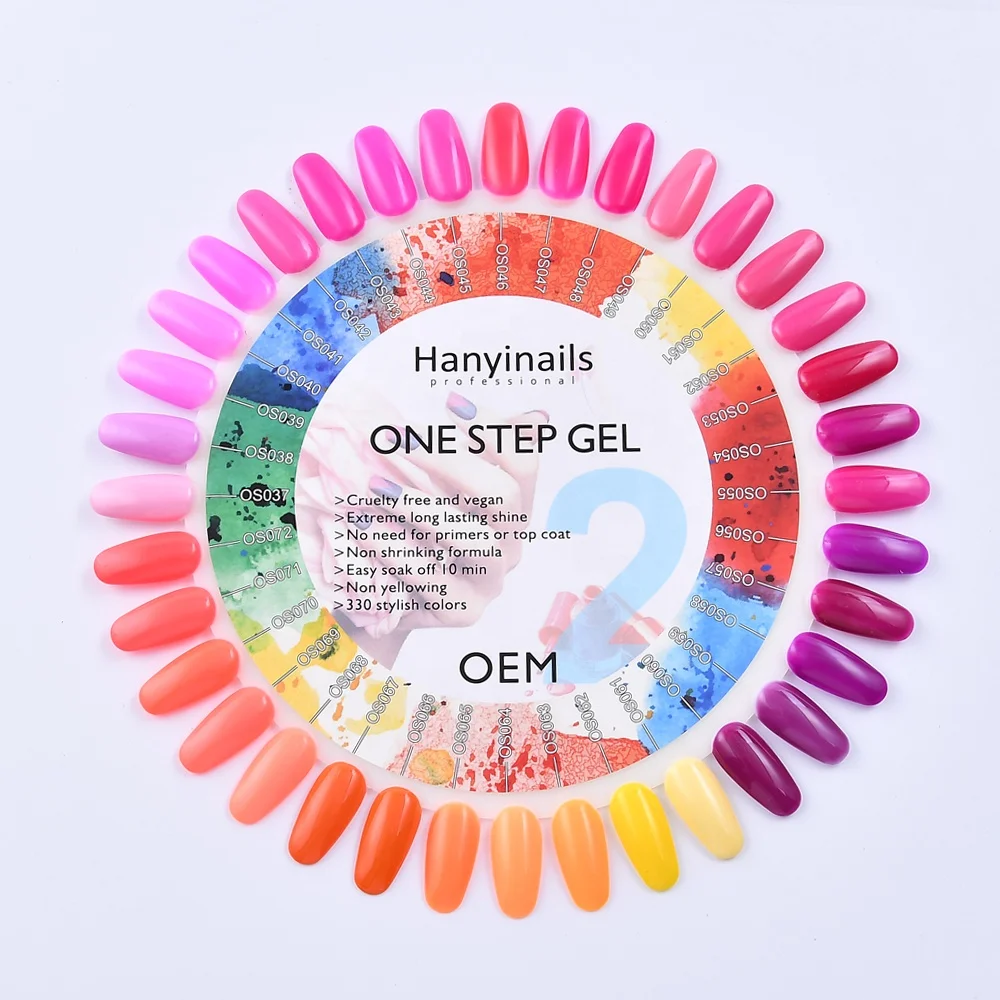 Factory wholesale UV LED 3 in 1 nail gel one step color gel polish 1kg
