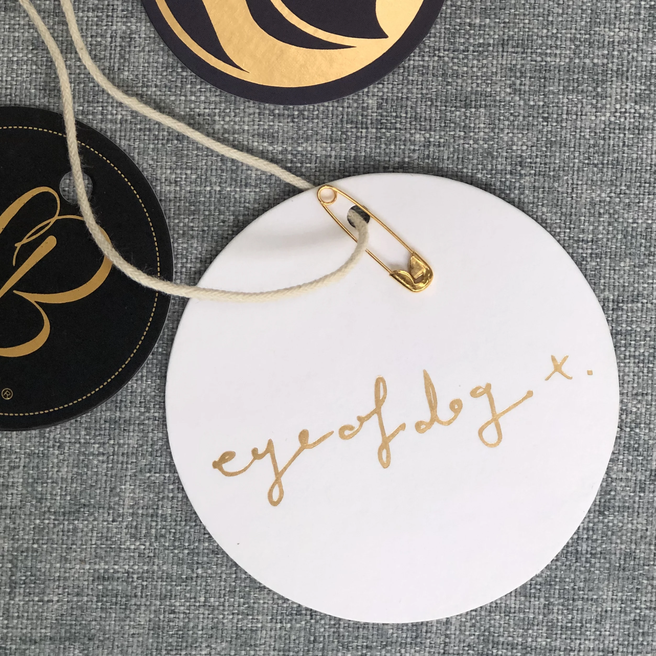 Luxury gold filled engraved jewelry tags custom rfid jewelry price tag stainless steel jewelry necklace tag