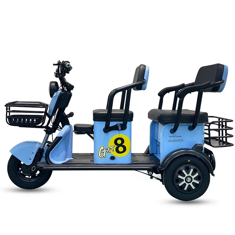 GaeaCycle 1200w Elderly Electric Passenger Tricycle  3 Wheel Mobility Scooter with 48v 20ah Battery for Senior
