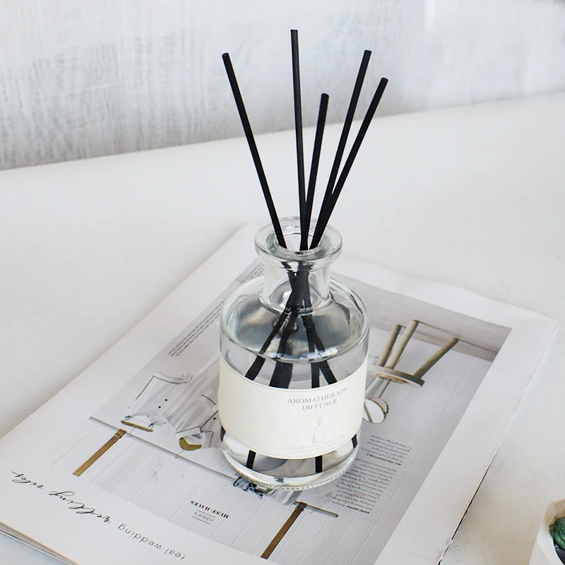 Luxury Home Decorative Aromatherapy Essential Oil Fragrance Reed Diffuser with Button Package Box