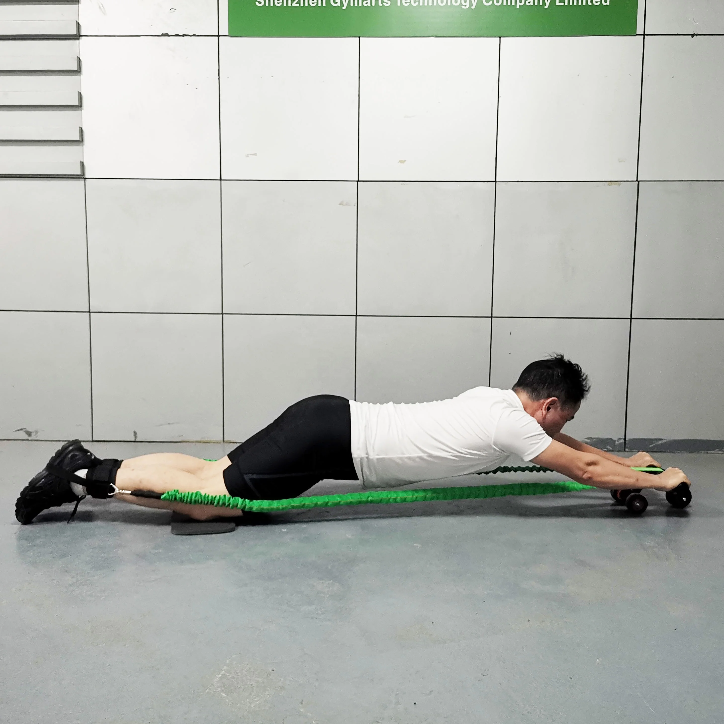 Gymarts Abdominal  Wheel Roller Wheel with Elastic band for Workout