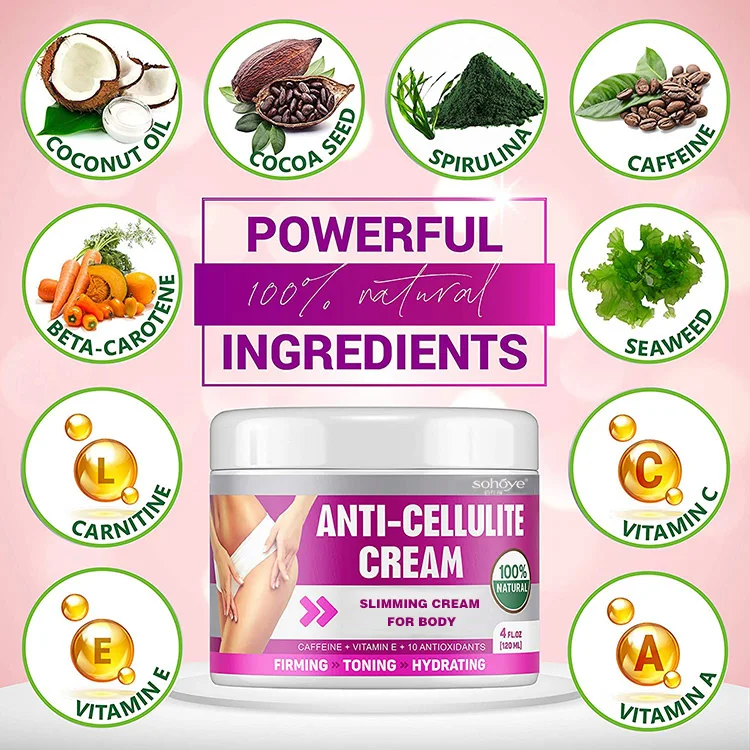 OEM Custom High Effective Lose Weight Firming Toning Hydrating Slimming Cream Weight Loss Massage Cream Body Parts Body Slimming