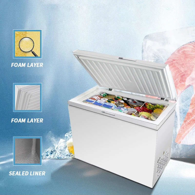 Mini Double-Temperature Household Food Chest Freezer