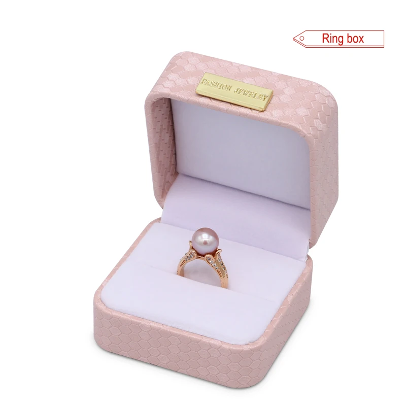 Custom Design Wholesale Set PU Leather Pink Jewelry Box Packaging