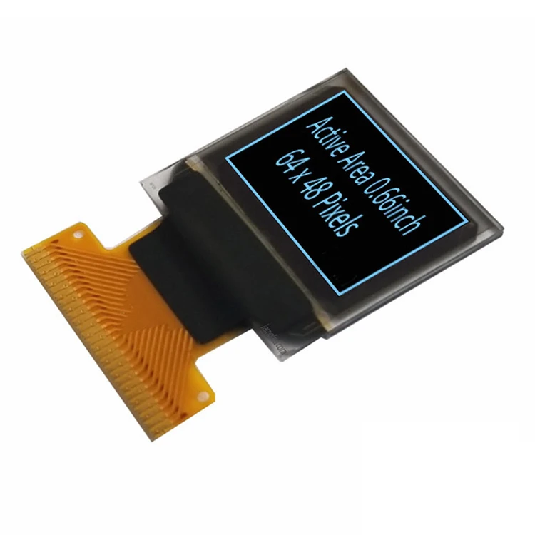 0.66 Inch 64x48 Bluray Oled Screen Graphic Monochrome Mini Oled Display