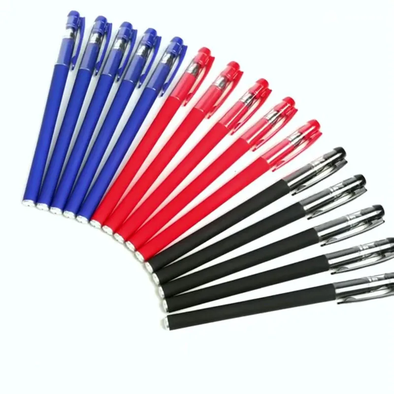 10 Pcs/set Black Neutral Pen Student Exam Office Signature Black Pen Cute Stationery Supplies Gel Pen
