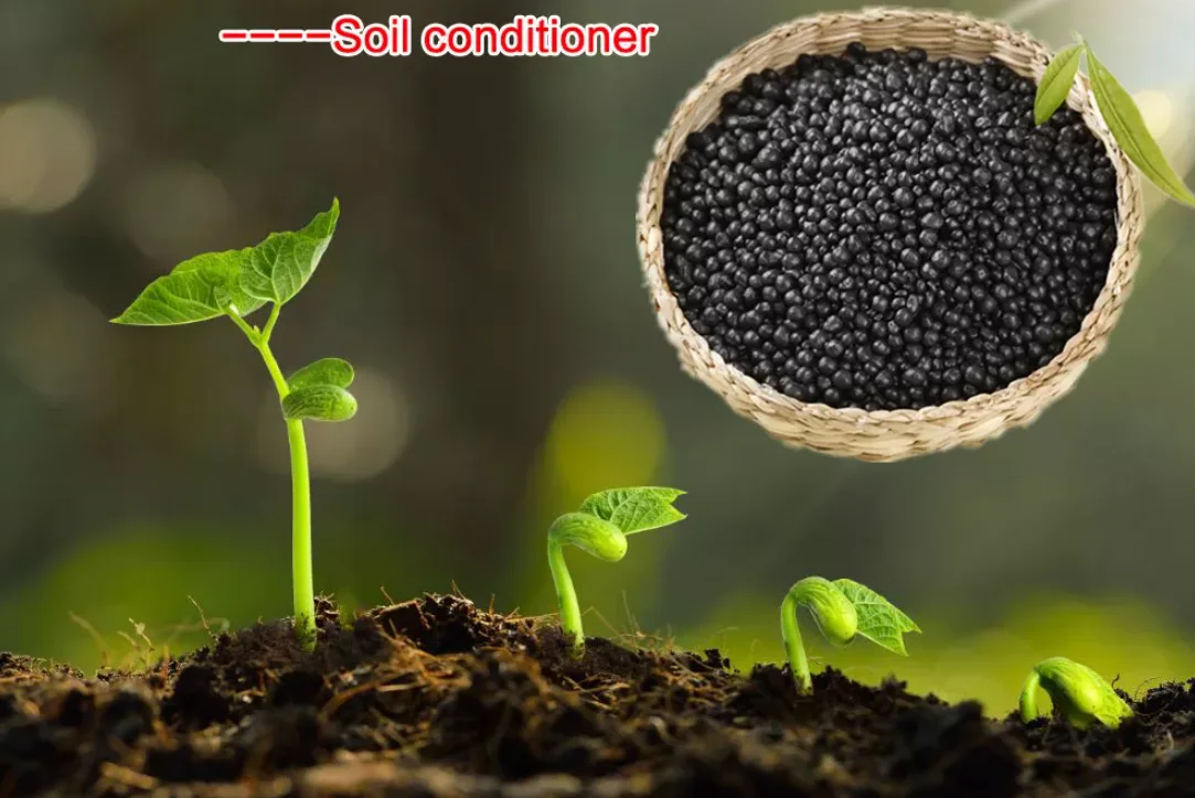 Humic Acid Organic Fertilizer water souble Black  shiny flake    Leonardite Source POTASSIUM HUMATE FLAKE