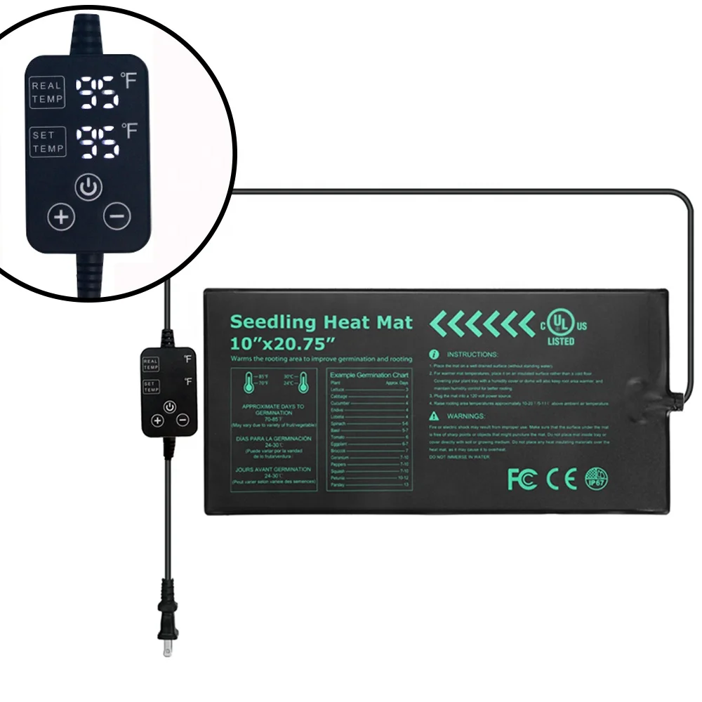 Popular 20 Watt Seedling Mat With Heat Controller Waterproof for Gardening