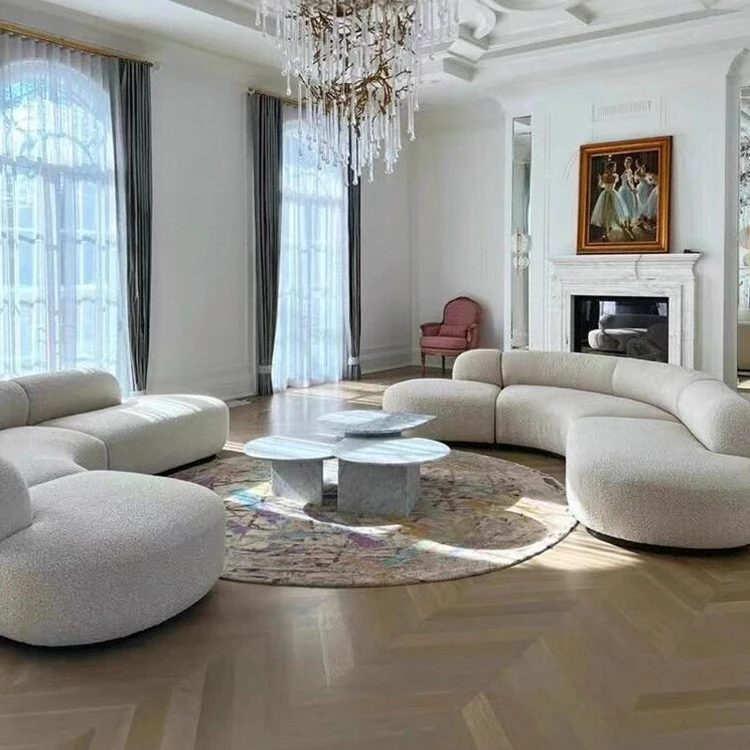 modern curved sofa fabric price per meter comfortable livingroom couch