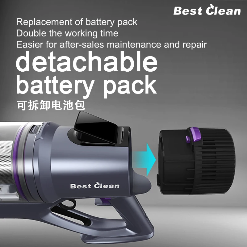 Best Clean 30KPA Strong Suction smart home appliances aspirateurs maison Stick Upright Wireless Cordless vacuum cleaner