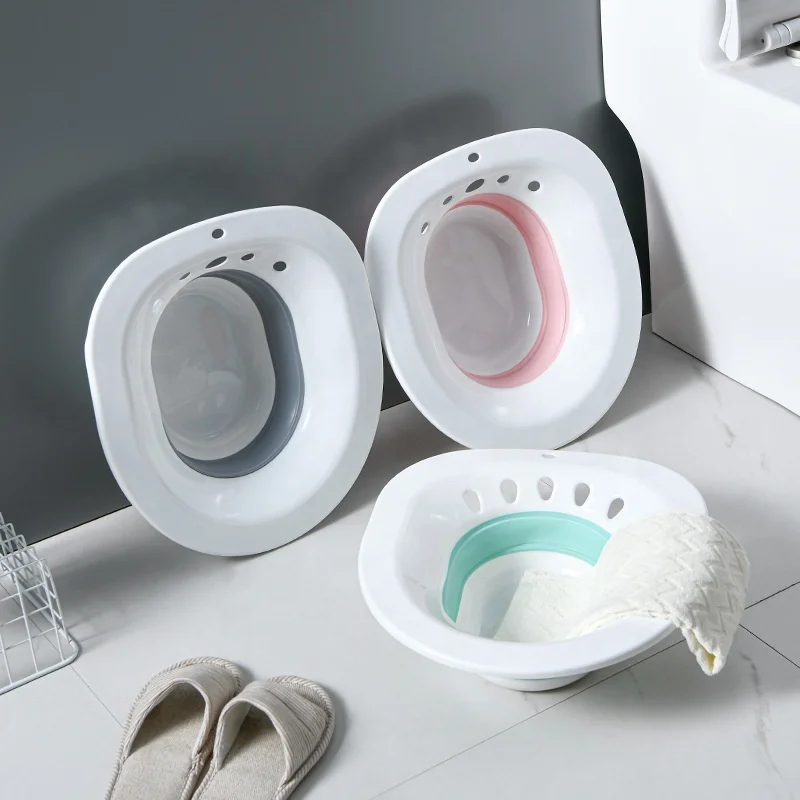 Hip Bath Basin Postpartum Sitting Basin Pregnant Women Bidet Squatting Hemorrhoids Patients Postoperative Care Basin Bathroom