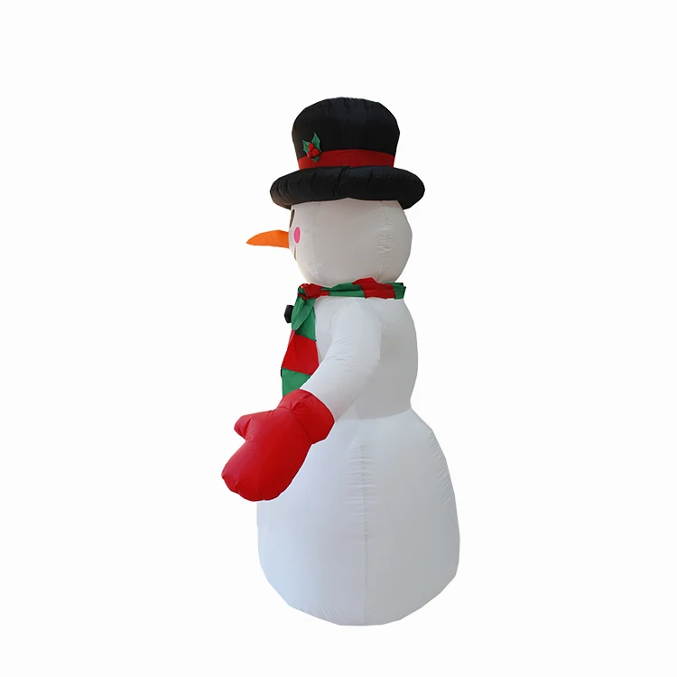  Inflatable Snowman Festival Decoration LED Lights Built-In Colorful