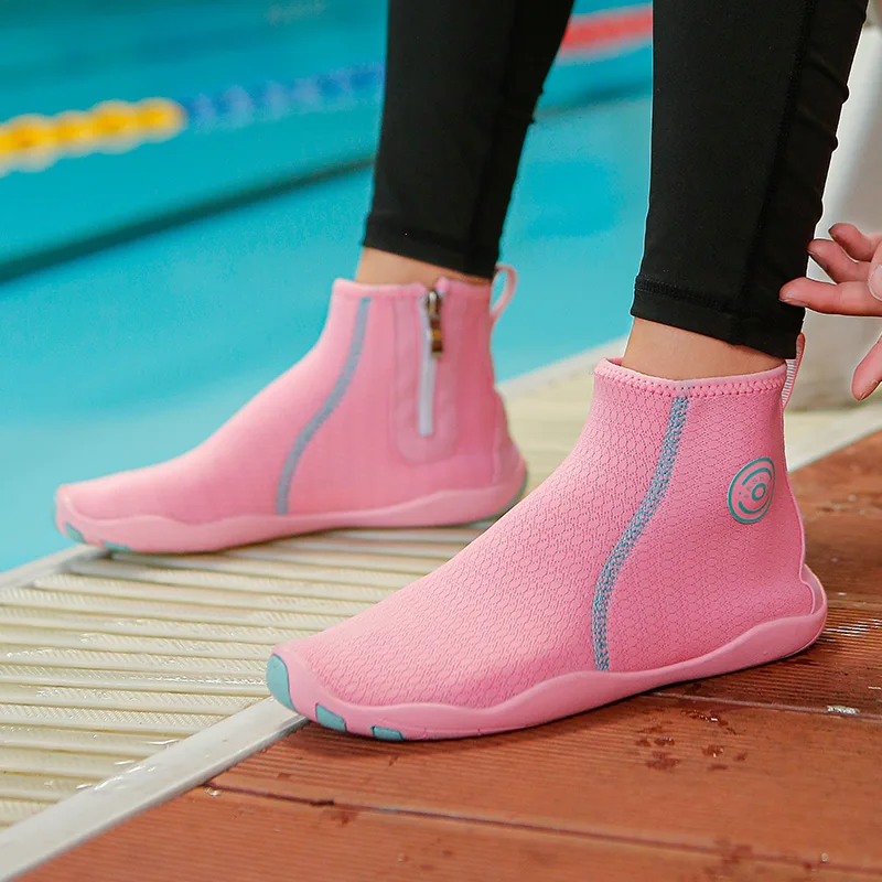 Sole Durable Barefoot Shoe Quick Dry Rubber High Top Outdoor Unisex Opp Bag Lycra 100 Pairs Children,baby CN;FUJ W-27