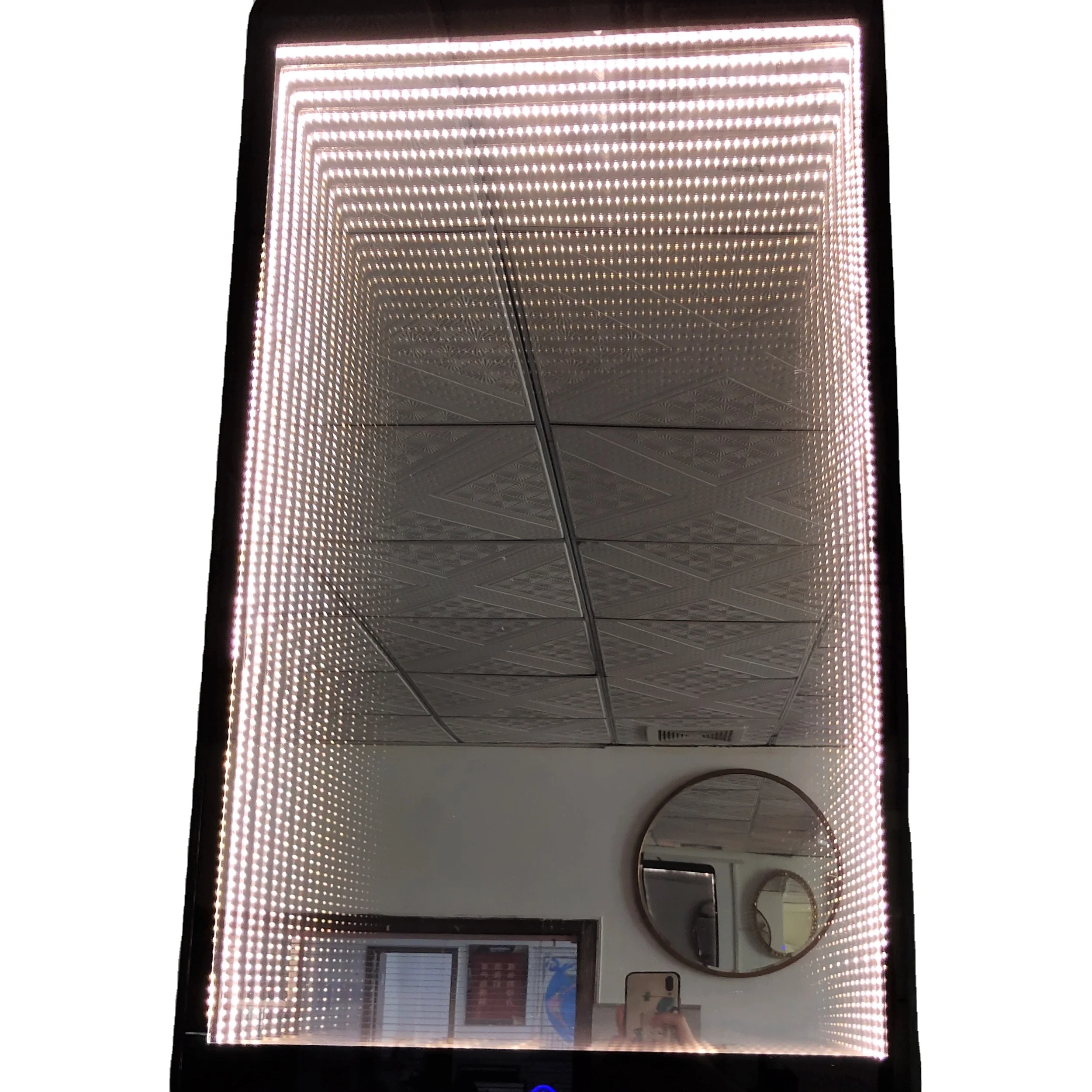 
China Factory Design Decorative Wall LED 3D Magic Infinity Mirror with Motion Sensor 