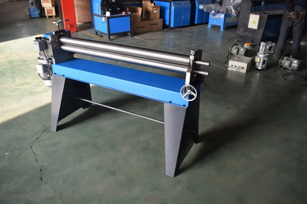 3-Rollers Electric Roll Bending Machine in Heavy Type Asymmetrical Rolling Machine for HVAC Round Duct Pipe Rolling Machine