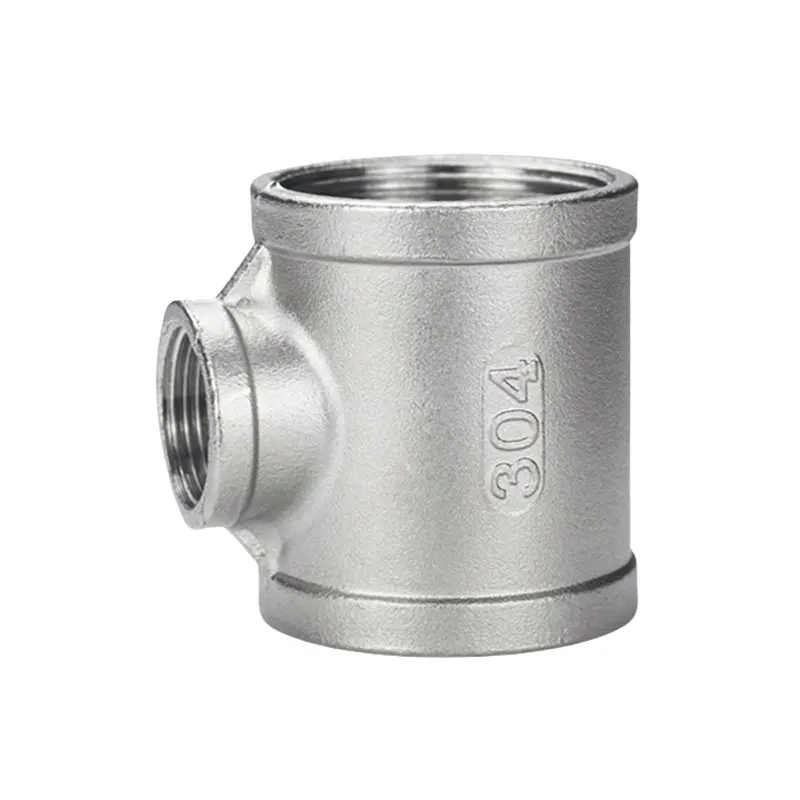 Factory direct sale Stainless steel 304 BSP Reducing Tee For Oil Water Gas