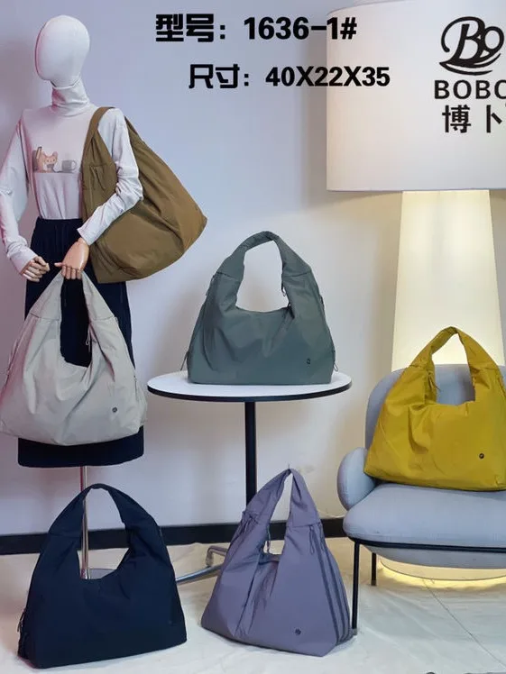 2024 Bobo Puff Series Ultra Light Parachute Fabric Shoulder Underarm Bag Fashionable Simple Cloth