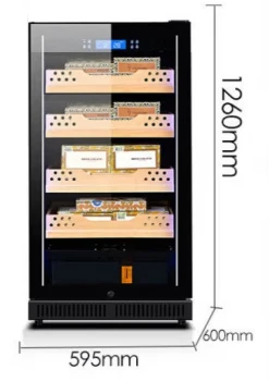 High-end cigar display collection cabinet LED light temperature balanced refrigerator