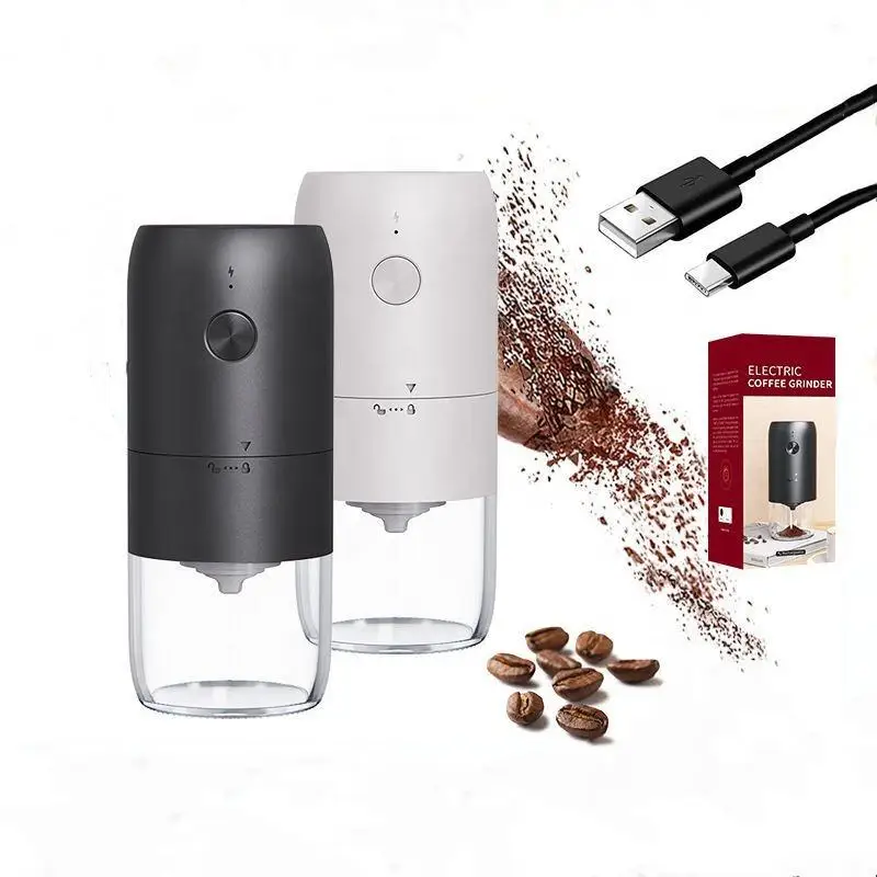 Automatic coffee baking and grinding machine One press for grinding   power off automatically when finished