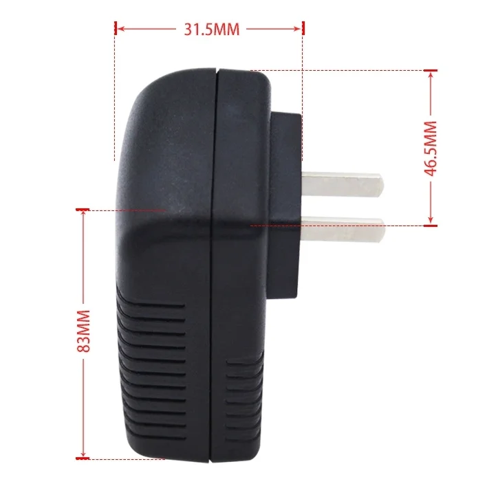 Маленький легкий вес 10/100 м POE инжектор переменного тока Универсальный 100-240 В переменного тока импульсный источник питания 4805F