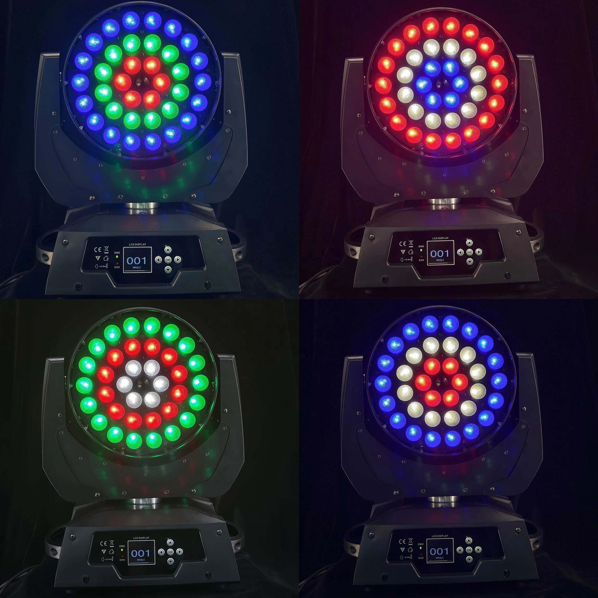Led Projector RGBW 36 LED Zoom Moving Head Wash Light For DJ Disco Stage Lighting DMX512 Lighting