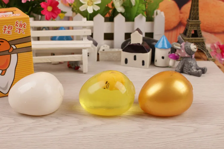 Anxiety Stress Relief Toys Eggs Silicone Push Bubble Balls Luminous Mini Figurine Internal Stress Balls