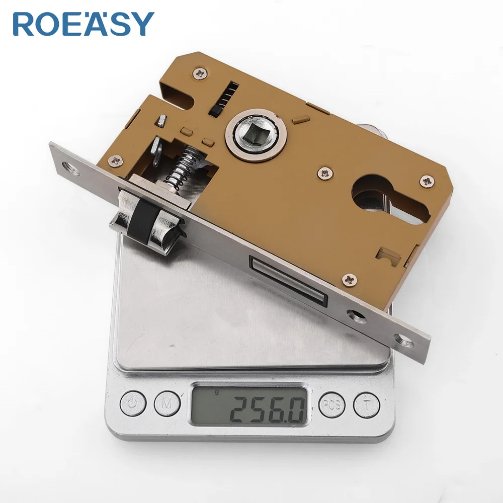 ROEASY door handle lock set china wholesale door lock body cylinder modern mortise door lock cylinder with computer keys