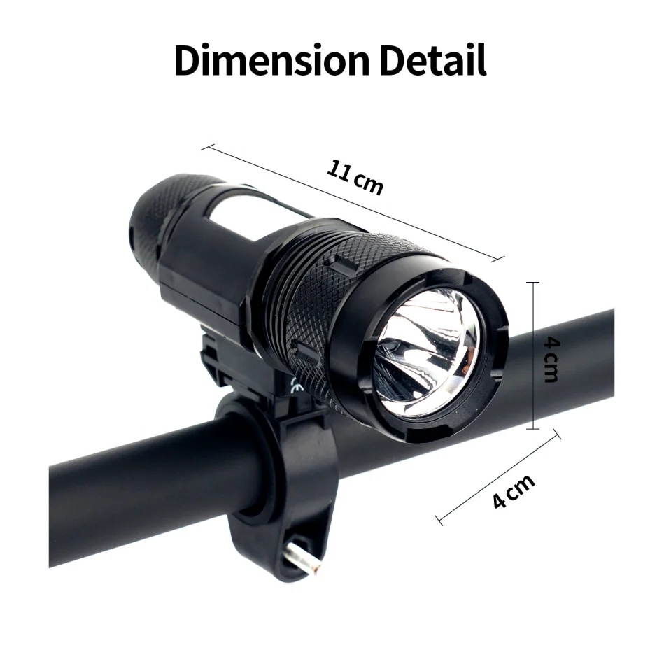 Factory Cheap Aluminium Bike Front Lights for Night Riding 3AAA Bicycle Front light 120lm Ultra Bright Safety Lights