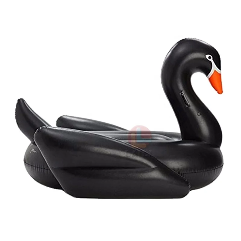 Eco-friendly PVC Round Mouth White Swan Pool Float/Green Life water game toys Inflatable Float/inflatable toy