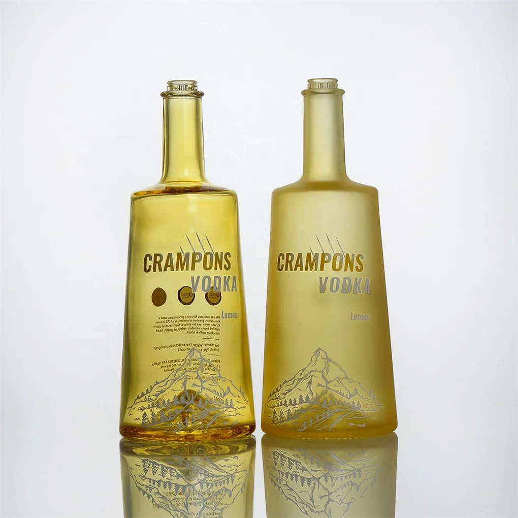 500ml 700ml 750ml 1liter logo printing extra flint gin whisky vodka glass oslo botella de vidrio 700ml glass spirit bottle