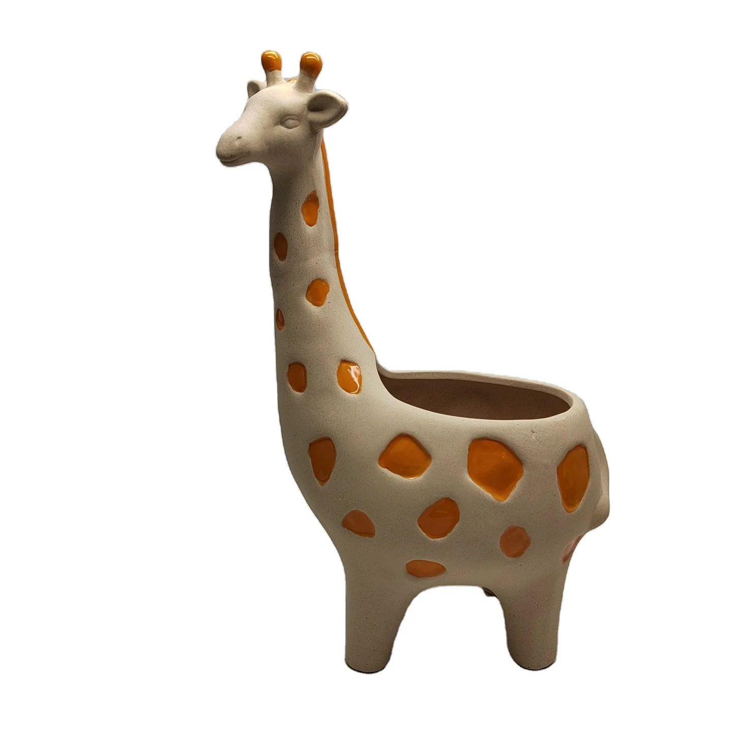 Farm house design home and garden Giraffe flower pot ceramic planter planter