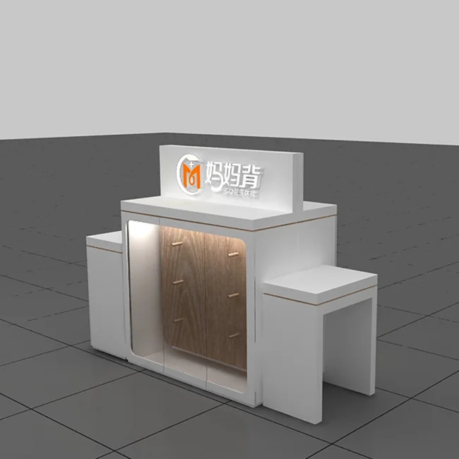 Commercial Glass Counter Fixture Design Woman Clothing Display Showcase Retail Store Furniture Clothes Shop Interior Decoration