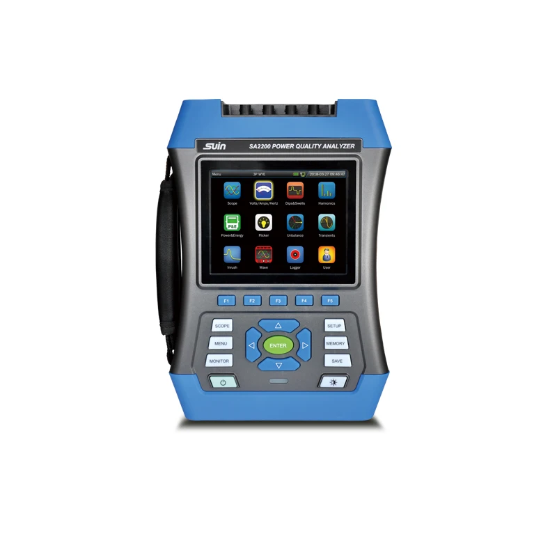 IEC61000-4-30 Class A three phase handheld  SA2200 power quality and energy analyzer