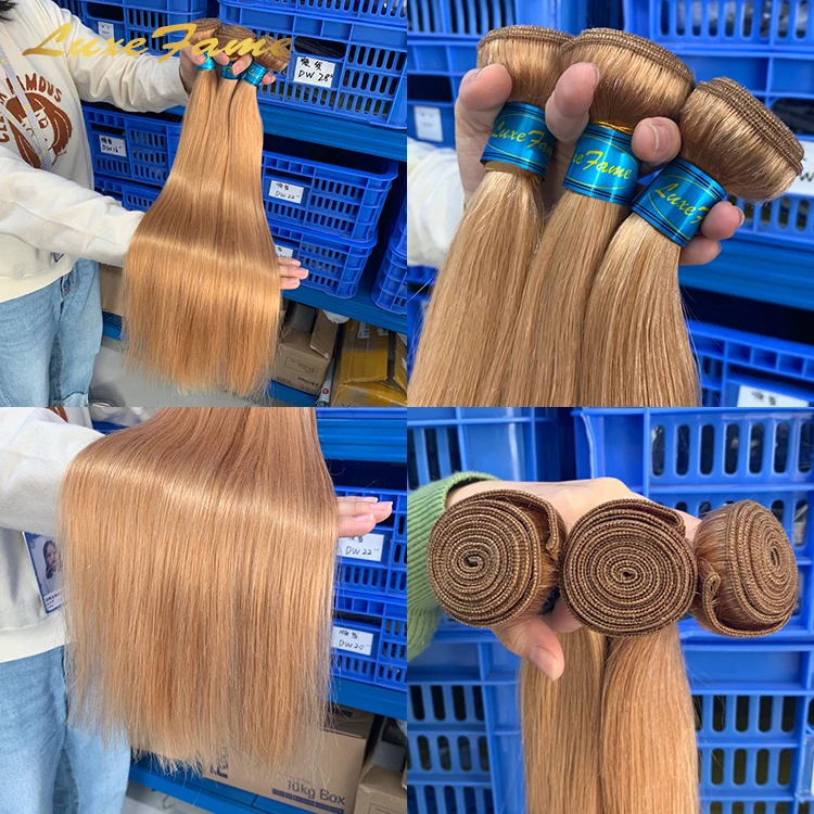 Wholesale 27# Virgin Hair Extension Human Hair,Virgin 10a Mink Brazilian Hair,27# Color Brazilian Human Hair Bundle