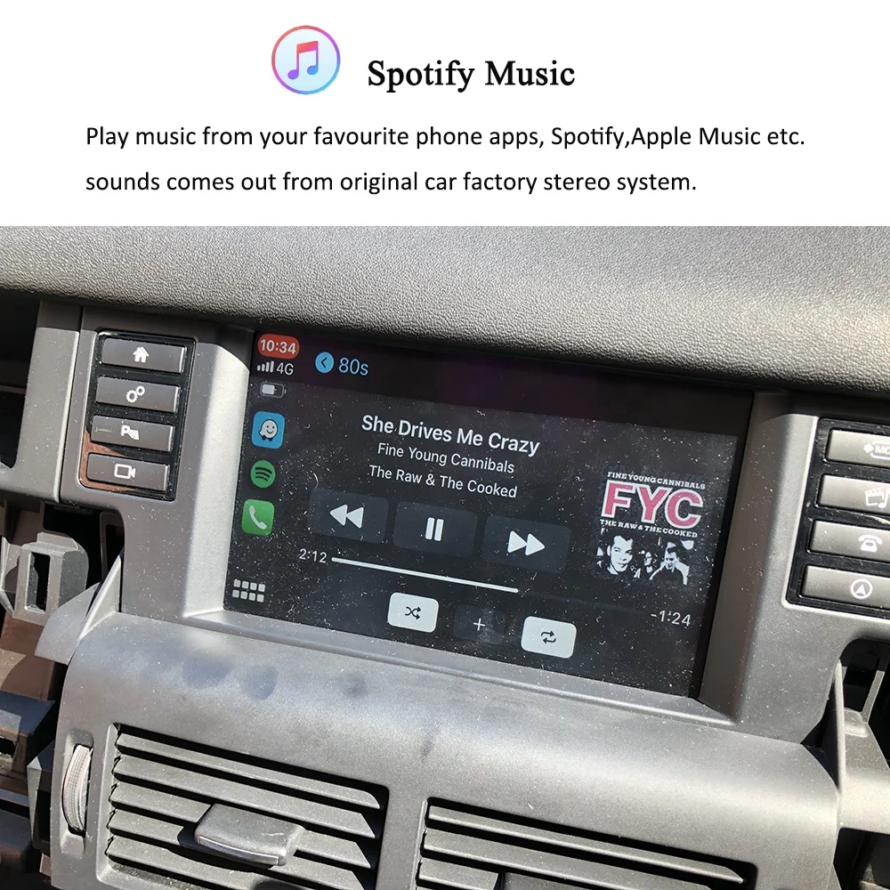  AZTON Wireless CarPlay For Land Rover/Range Rover Sport/Discovery 4/Evoque Bosch Apple Android Auto Upgrade