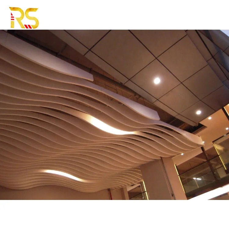 High-end custom modern style beam suspended ceiling for home wall decor or metal ceiling panels interior decorations