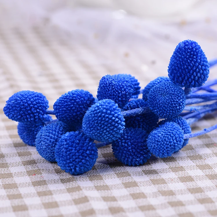 Top Selling Decorative Flowers Billy Balls Wreaths Christmas Indoor Decoration Dried Craspedia