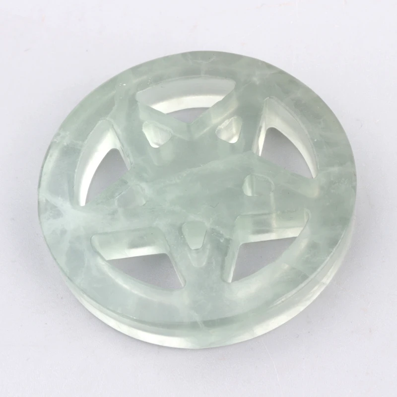 Wholesale High Quality Healing Stone Crystal Fluorite Pentagram For Home Decoration