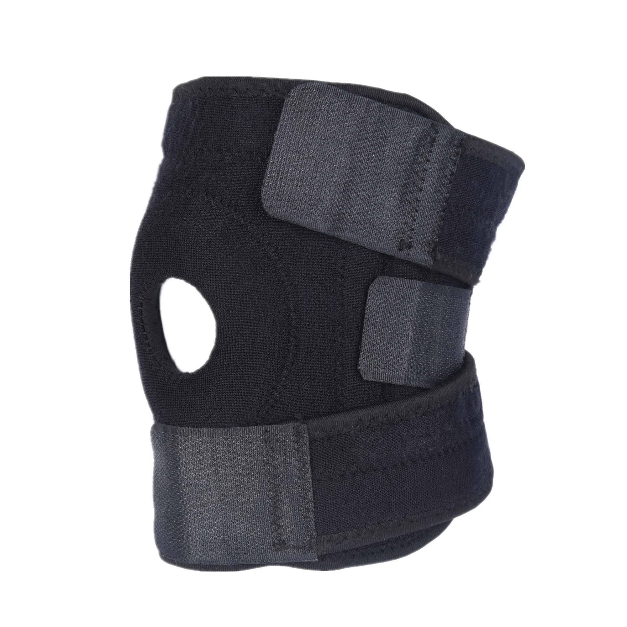 Custom Logo Unisex Neoprene Open Patella Dual Stabilizers Non-Slip Workout Knee Support Brace for Running, Basketball, Tennis