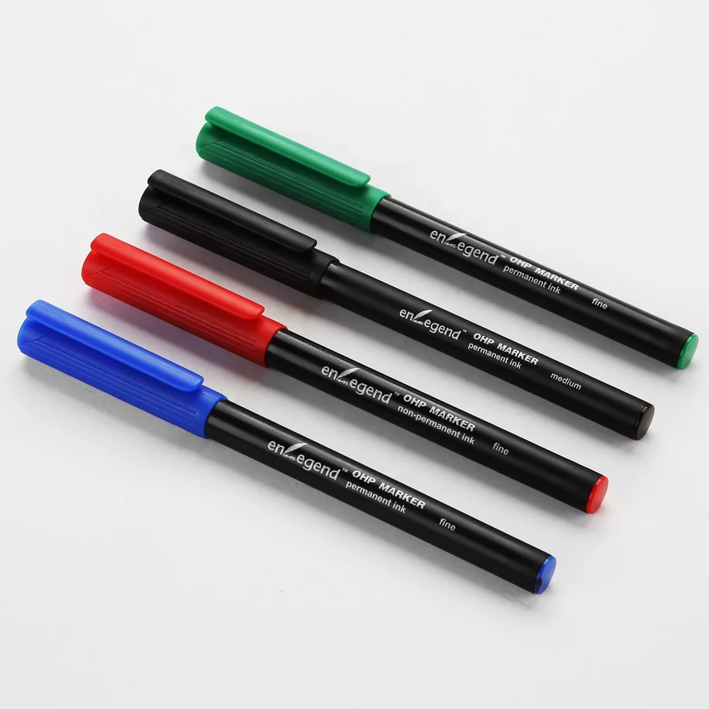 Premium Bulk Multi-Color OHP Permanent Marker Set with Long-Lasting Ink