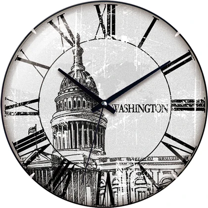 Beautiful WH-6772 Paris Eiffel Tower Picture Wall Clock