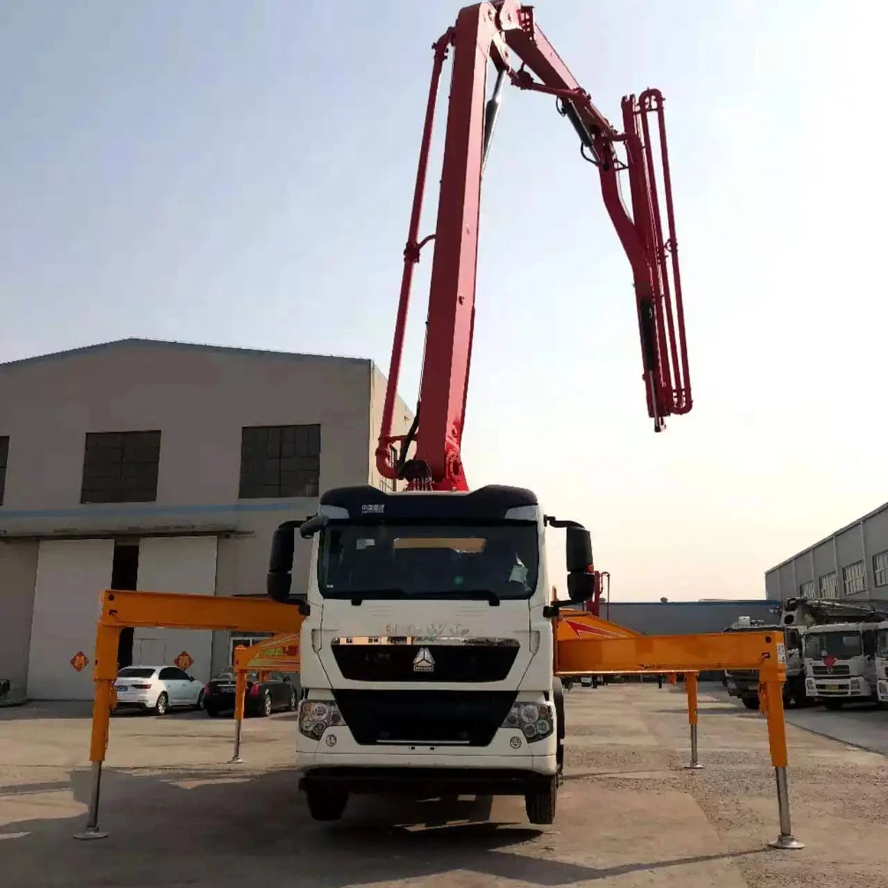 mortar Isuzu Chassis batches 5RZ 6RZtype urban construction concrete pump truck for sale