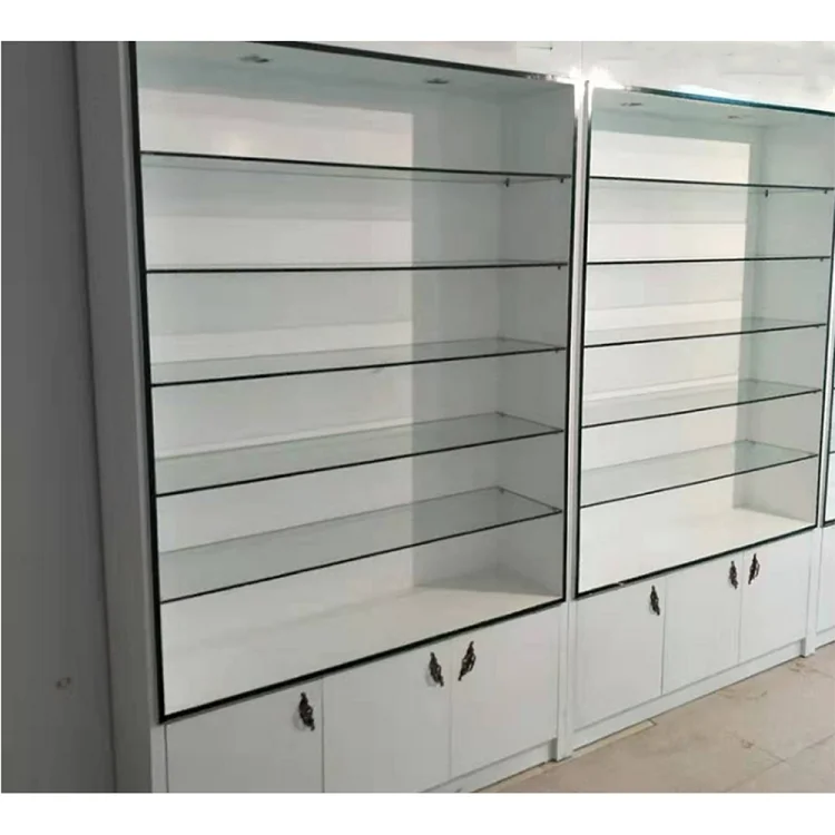 Pharmacy Shop Counter Design Shelves Retail Display Furniture for