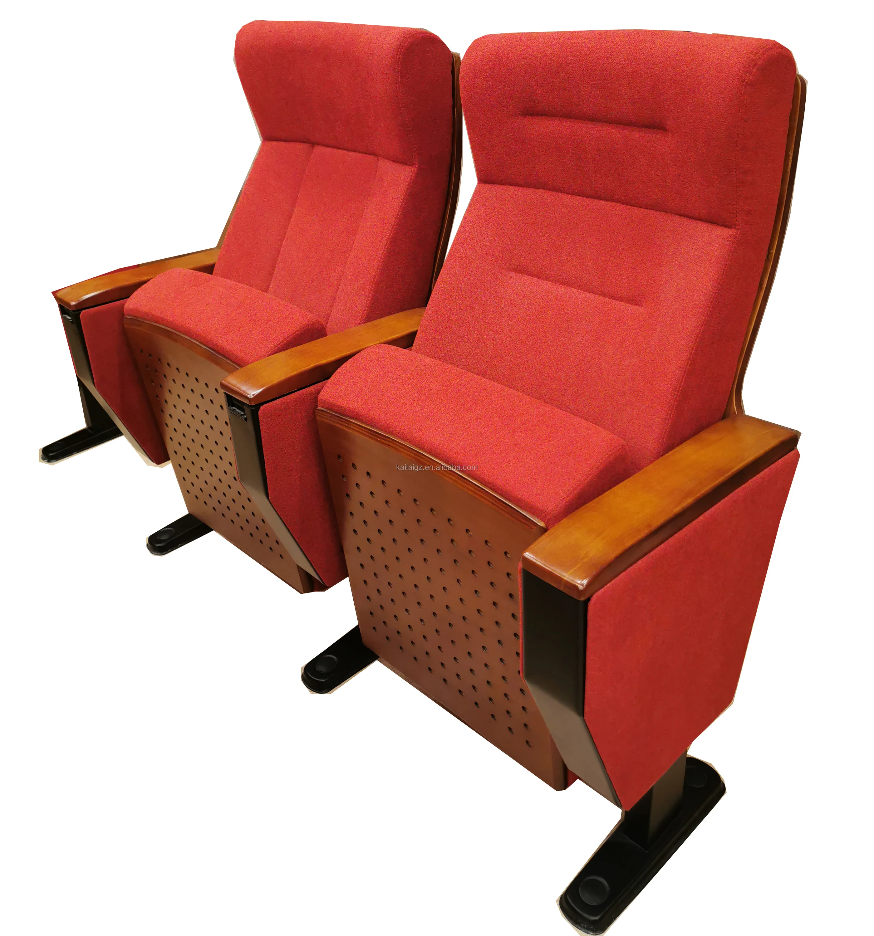 KT-807 Folding aluminium auditorium chair with standard size and back table for lecture hall cinema school univerysity