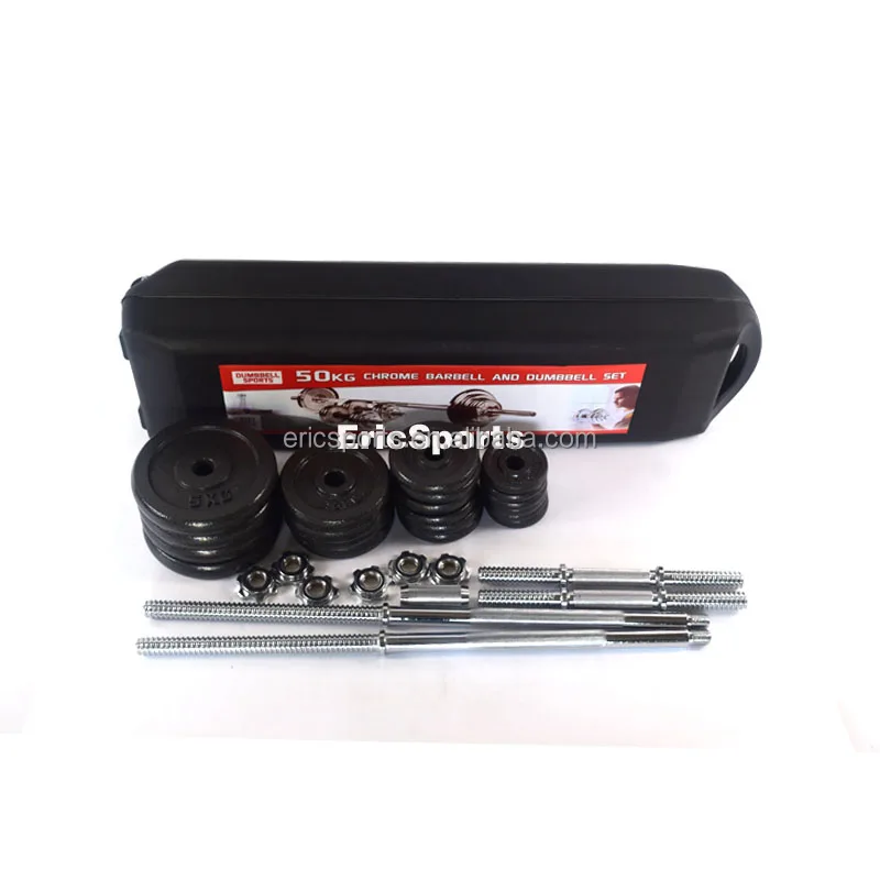 wholesales Cheap Price Adjustable  Painted dumbbell Set Fitness Weight Training Dumbbell 50kg For Sport