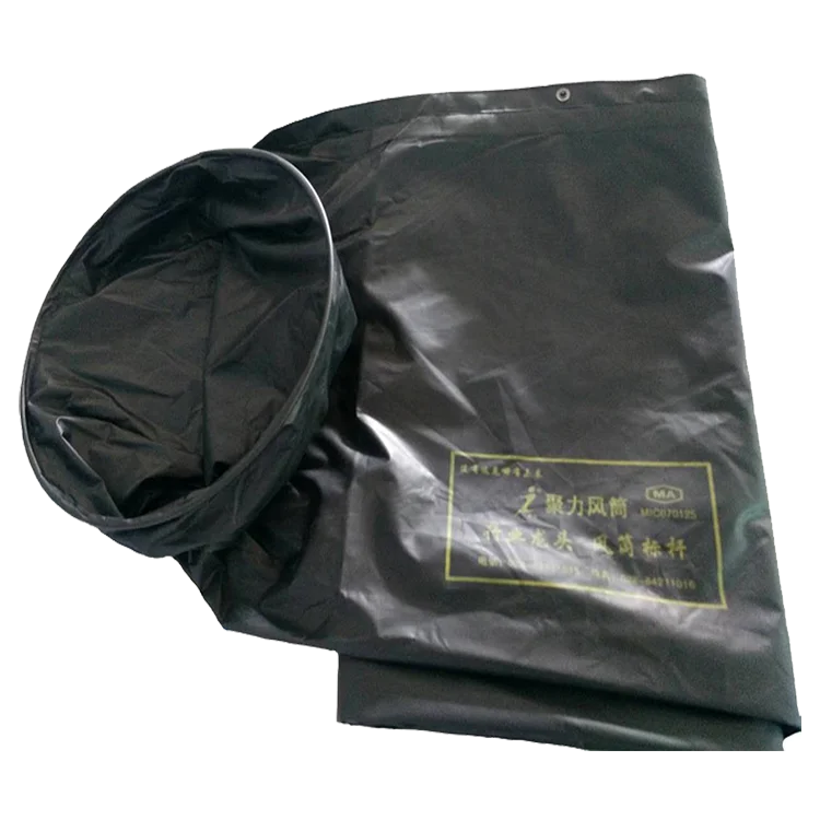 Customized flexible round black high pressure coal mine ventilation air vent duct