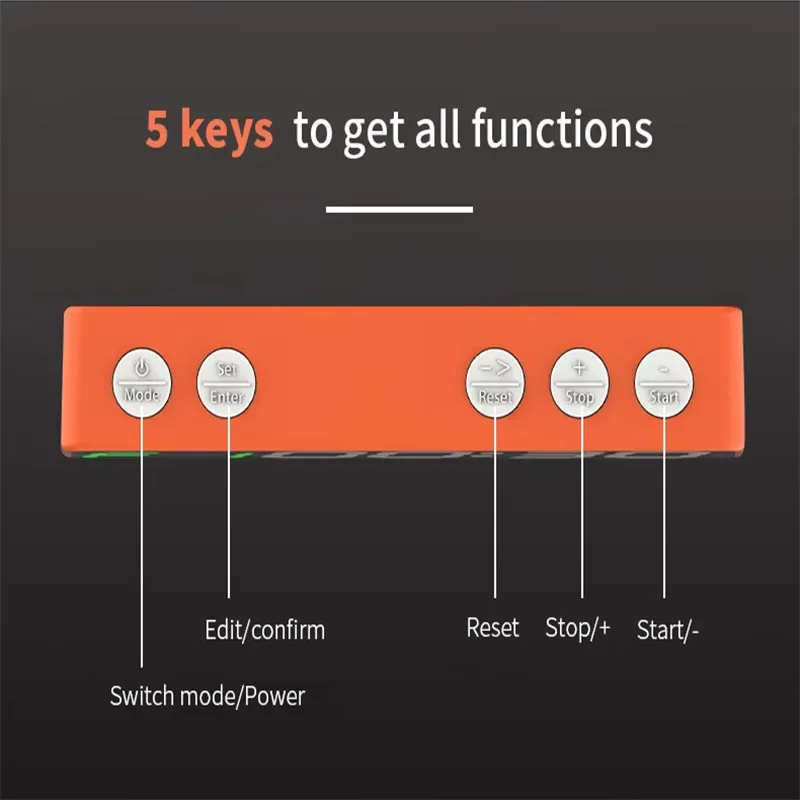 J&R Mini Small Portable Magnetic Digital LED Interval Boxing Workout Countdown Stopwatch Gym Clock Timer for Home