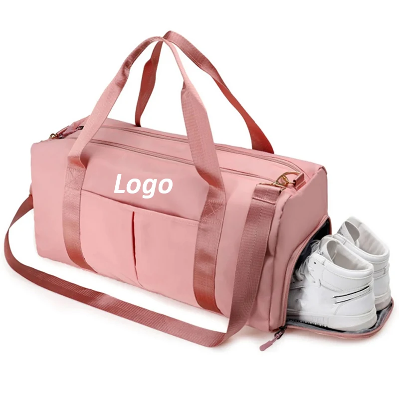 Custom Sports Duffel Bag with Shoe Storage Large Capacity Waterproof Outdoor Travel Gym Luggage Duffel Bag with Logo